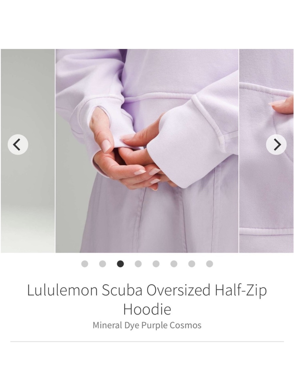 Lululemon Scuba Oversized Half-Zip Hoodie Mineral Dye Purple
Cosmos Sz M/L - Picture 3 of 13